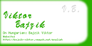 viktor bajzik business card